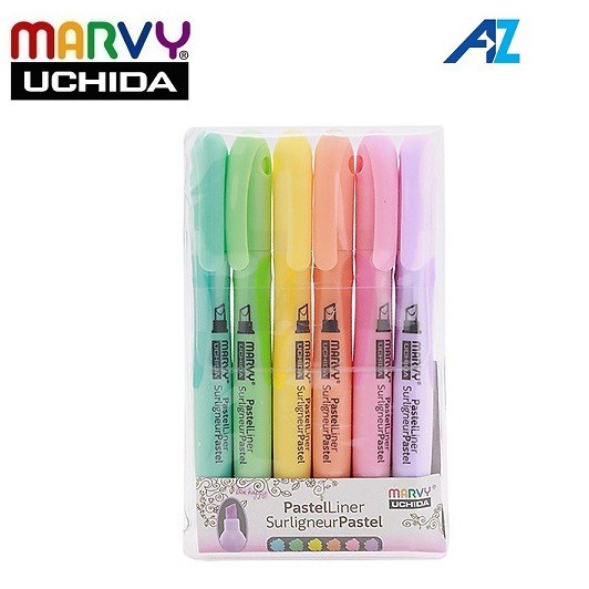 Set 6 bút đánh dấu Highlight Marvy Tone Màu Pastel Shopee Việt Nam