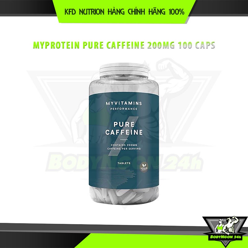 Myprotein Pure Caffeine 200mg Viên Uống Bổ Sung Caffein Giúp Tỉnh Táo