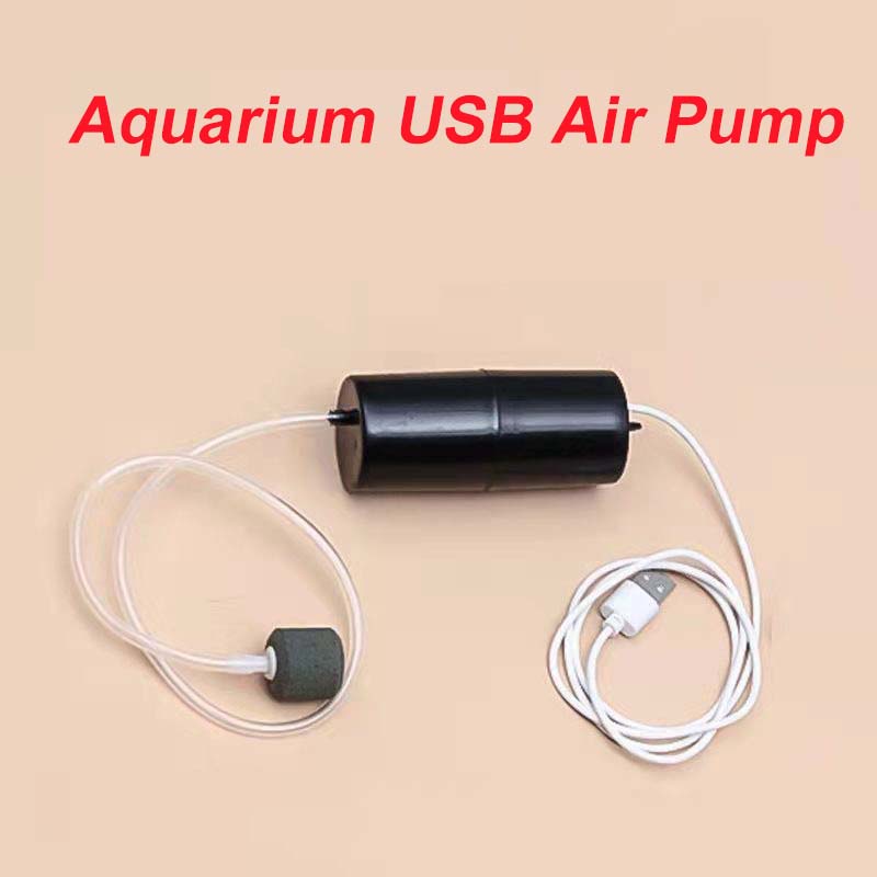 AQUARZOO USB Portable Mini Aquarium Air Pump,Fish Tank Portable Oxygen