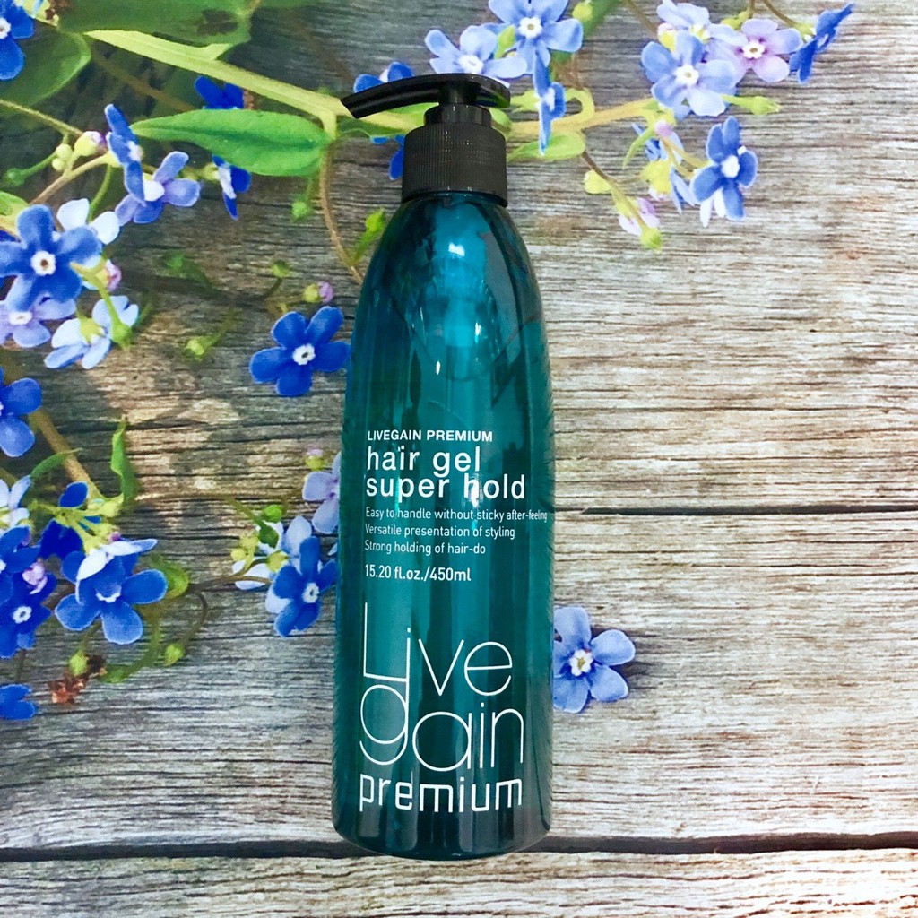 Gel cứng Live gain premium hair gel super hold 450ml Shopee Việt Nam