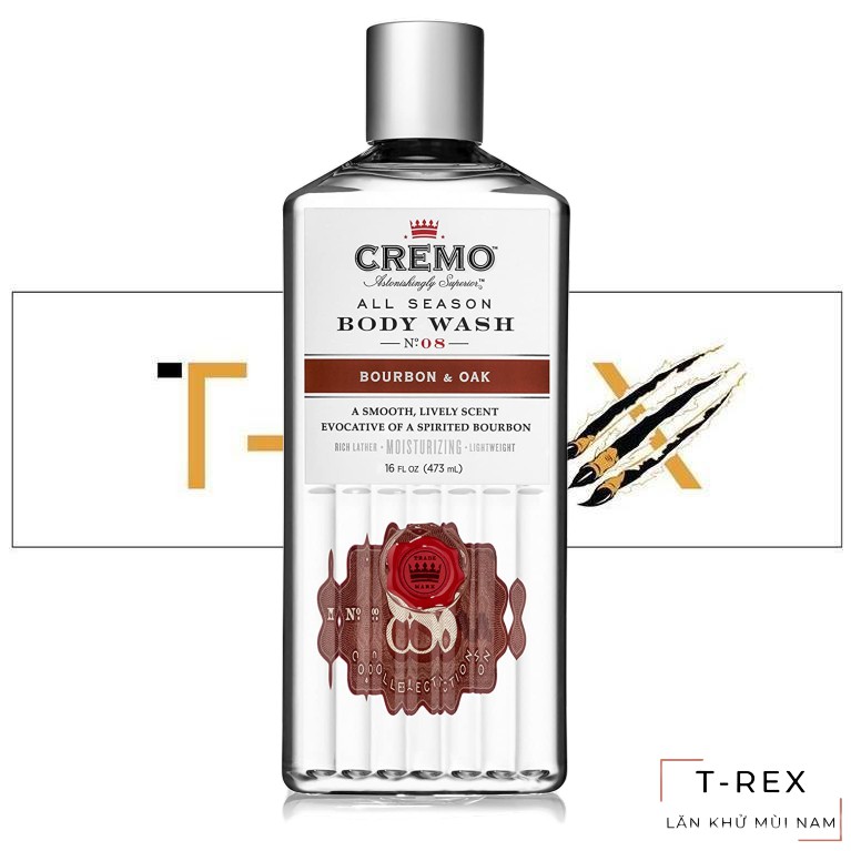[Hàng Xịn] Sữa Tắm Cremo All Season Body Wash Bourbon & Oak 473ML