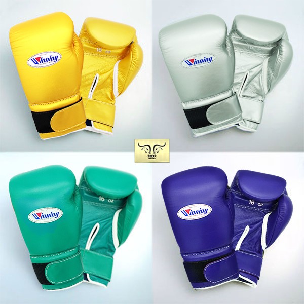 Găng tay boxing WINNING VELCRO CUSTOM COLOR BOXING GLOVES 16oz Shopee