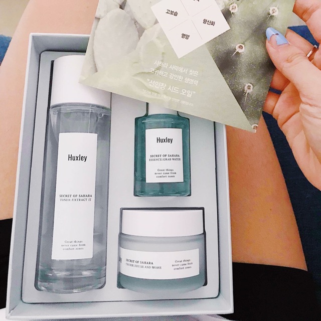 set dưỡng da Huxley xanh Shopee Việt Nam