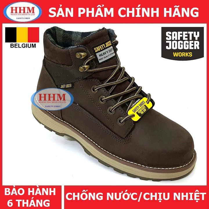 Giày bảo hộ Safety Jogger Meteor đế cao su chịu nhiệt cao, mũi