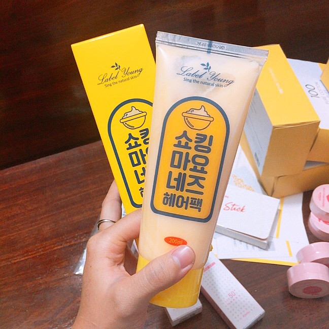 MẶT NẠ TÓC Shocking Mayonnaise Hair Pack Label_Young Shopee Việt Nam