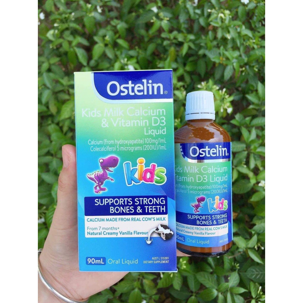 Ostelin Kids Milk Calcium & Vitamin D3 Liquid 90ml của Úc Shopee Việt Nam