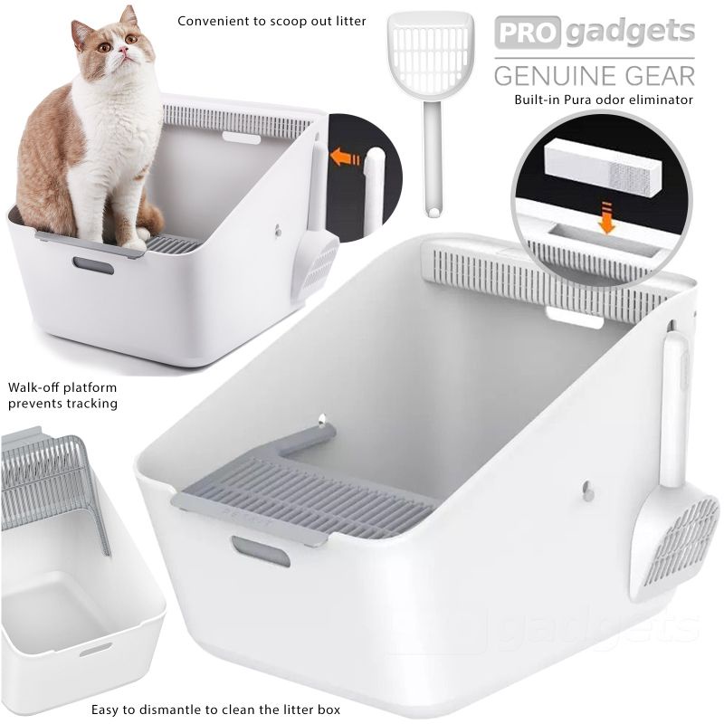 Có sẵn Chậu vệ sinh Petkit có khử mùi Pura Cat Litter Box Shopee