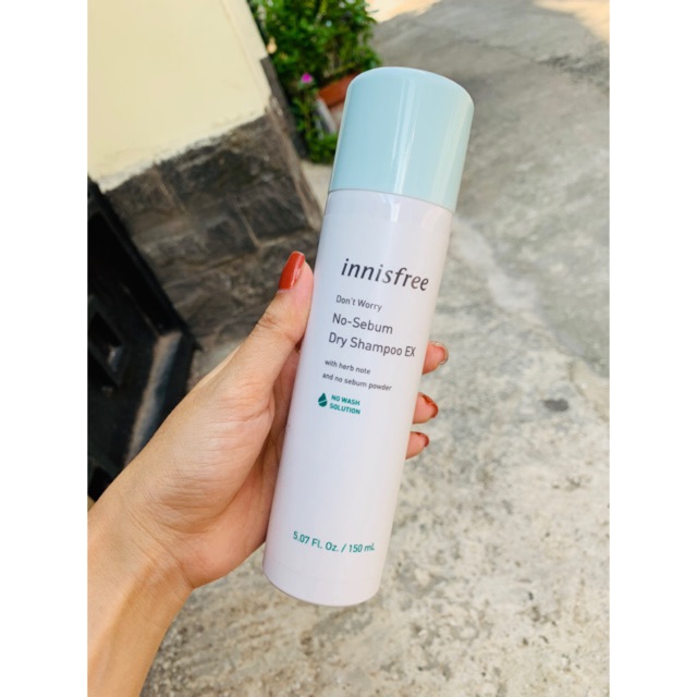Dầu Gội Khô Innisfree Don't Worry NoSebum Dry Shampoo mẫu mới 2019