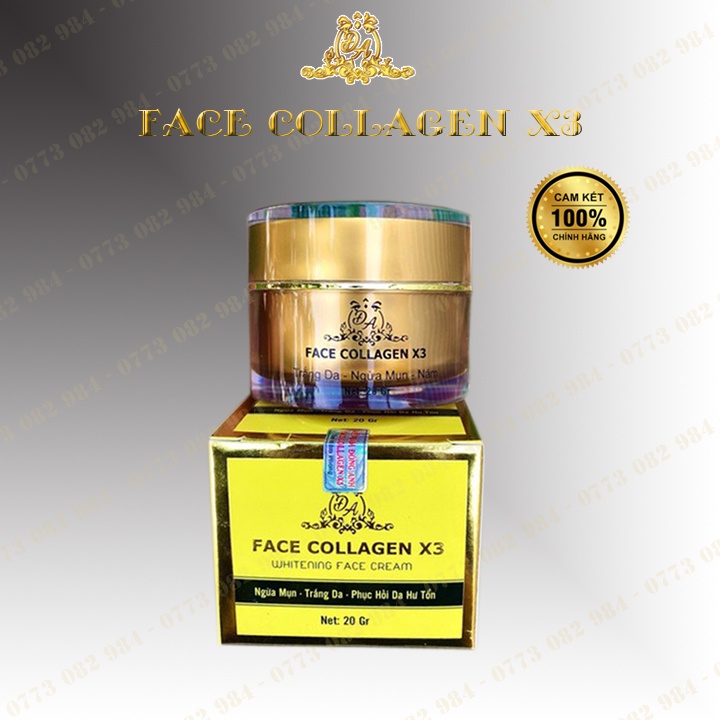 Kem Face Collagen X3 Đông Anh 20gr [Hàng Công Ty] Giúp Da Trắng Sáng