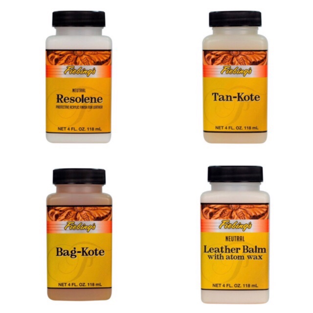 Chốt màu Fiebing’s Resolene,Tan Kote,Bag Kote,Leather Balm w/atomwax,Leather Sheen,Pro Resist