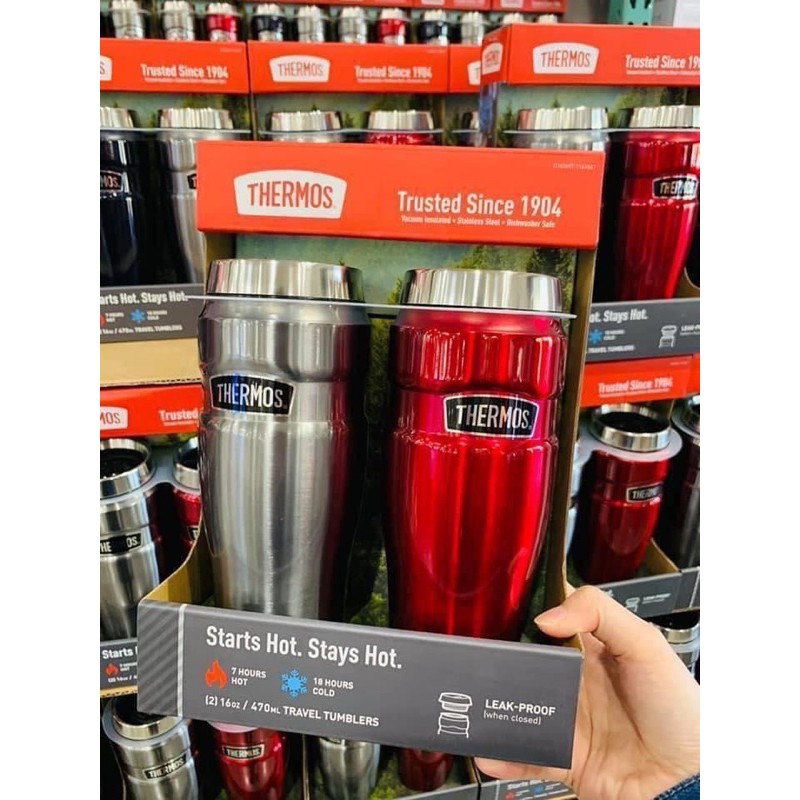 [BILL MỸ] LY GIỮ NHIỆT THERMOS TRUSTED SINCE 1904 470ML CHÍNH HÃNG