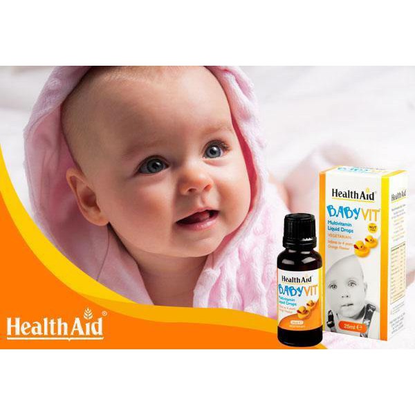 [CHÍNH HÃNG] HealthAid Baby Vit Hương vị cam (cung cấp vitamin A,D,C