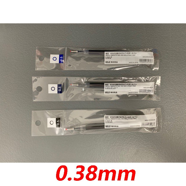 Bút Gel Ép Muji Kích Thước 0.5 / 0.38 mm. Shopee Việt Nam