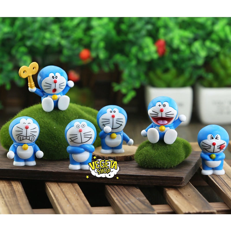Mô hình Doraemon Doremon Set 6 tư thế nhân vật Doraemon Doremon 6cm