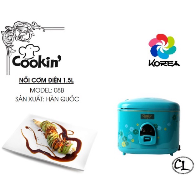 Hàng chính hãng Nồi cơm điện hàn quốc Kitchen Flower KCJ08B Chính
