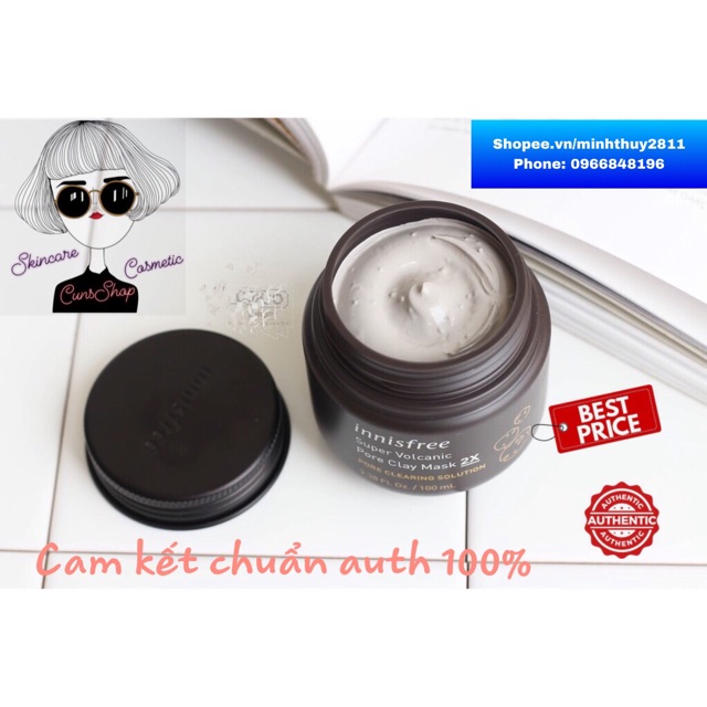 Mặt nạ đất sét INNISFREE SUPER VOLCANIC PORE CLAY MASK X2 Shopee Việt Nam