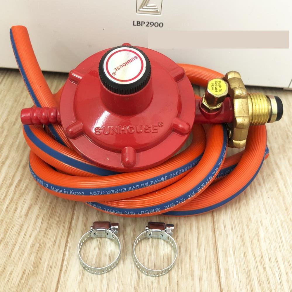 Combo van gas Sunhouse + dây dẫn gas LPG Korea siêu bền Chính hãng