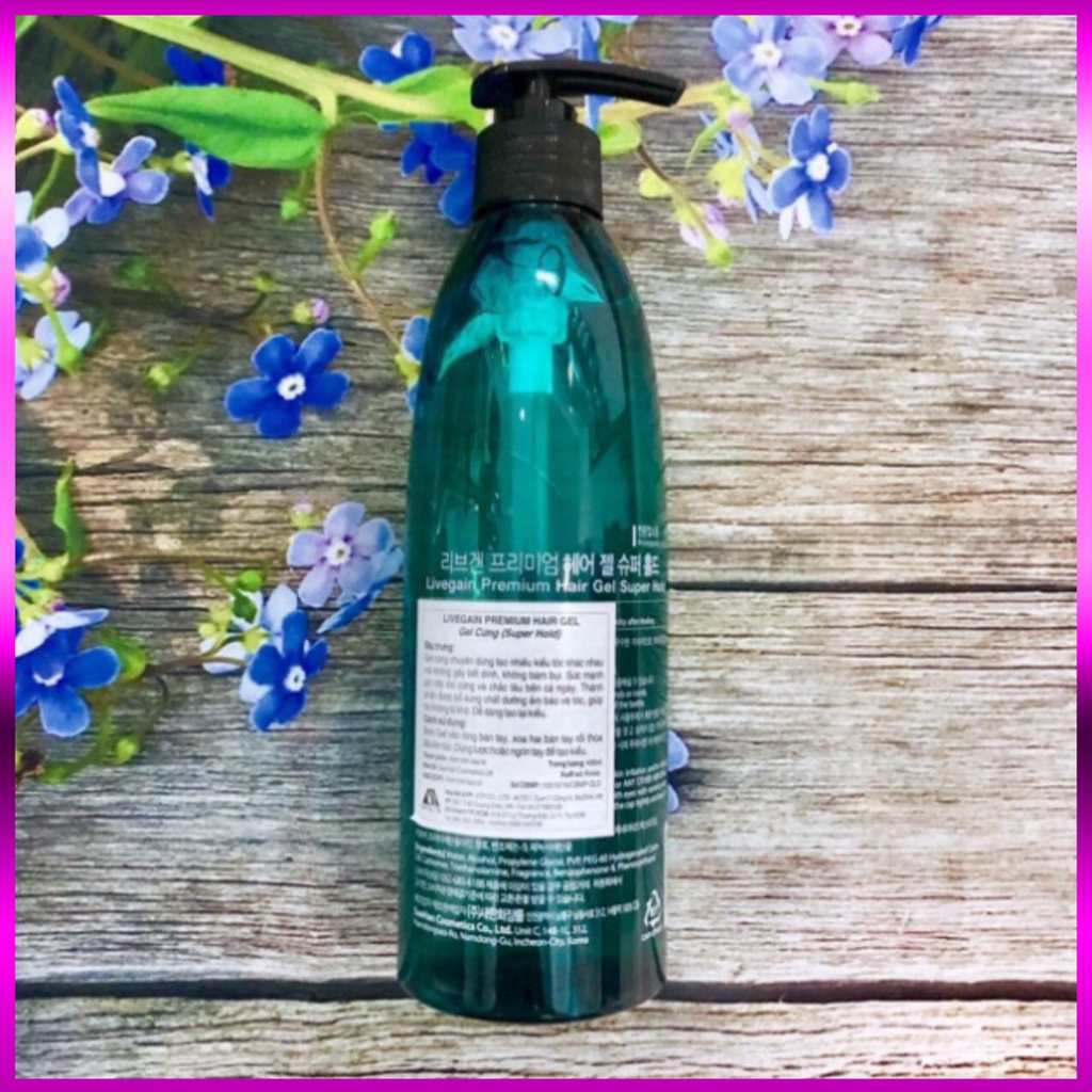 [ CHÍNH HÃNG ] [ HCM ] Gel cứng Live gain premium hair gel super hold