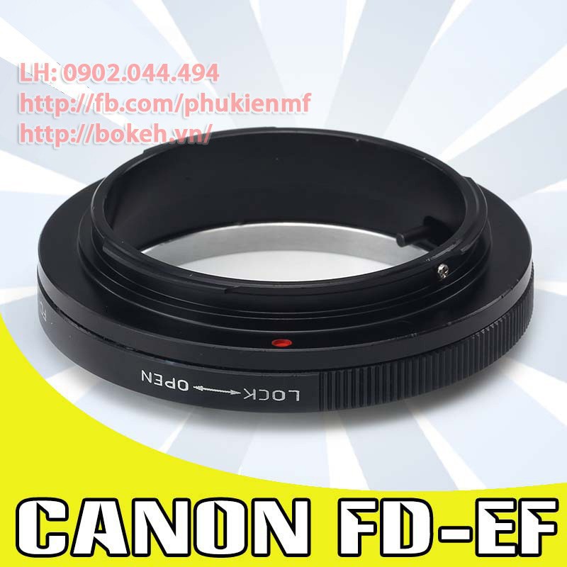 FDEOS Mount adapter chuyển lens ngàm Canon FD FL sang body Canon EOS