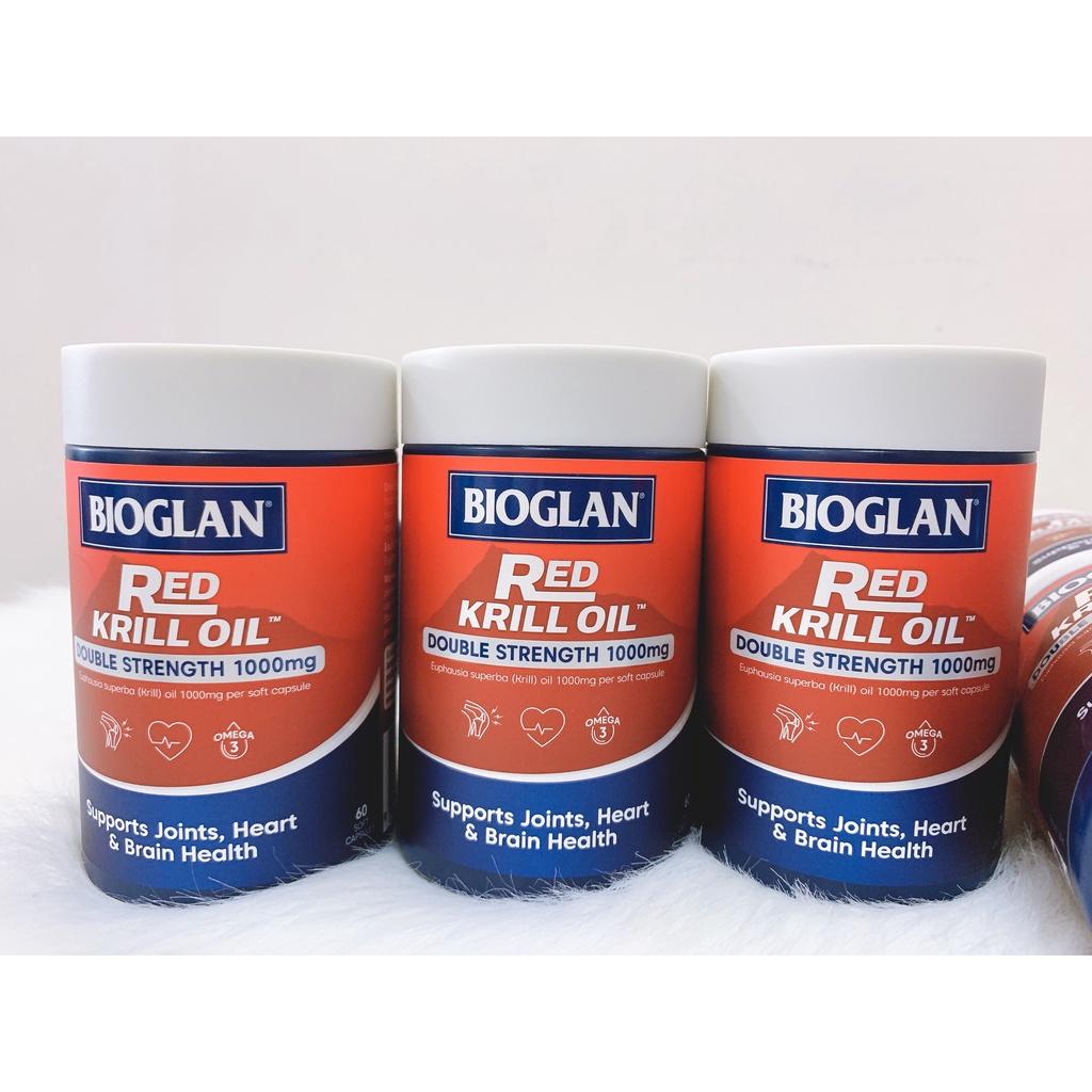 Bioglan Red Krill oil double strength 1000mg hỗ trợ khớp, tim và não Shopee Việt Nam