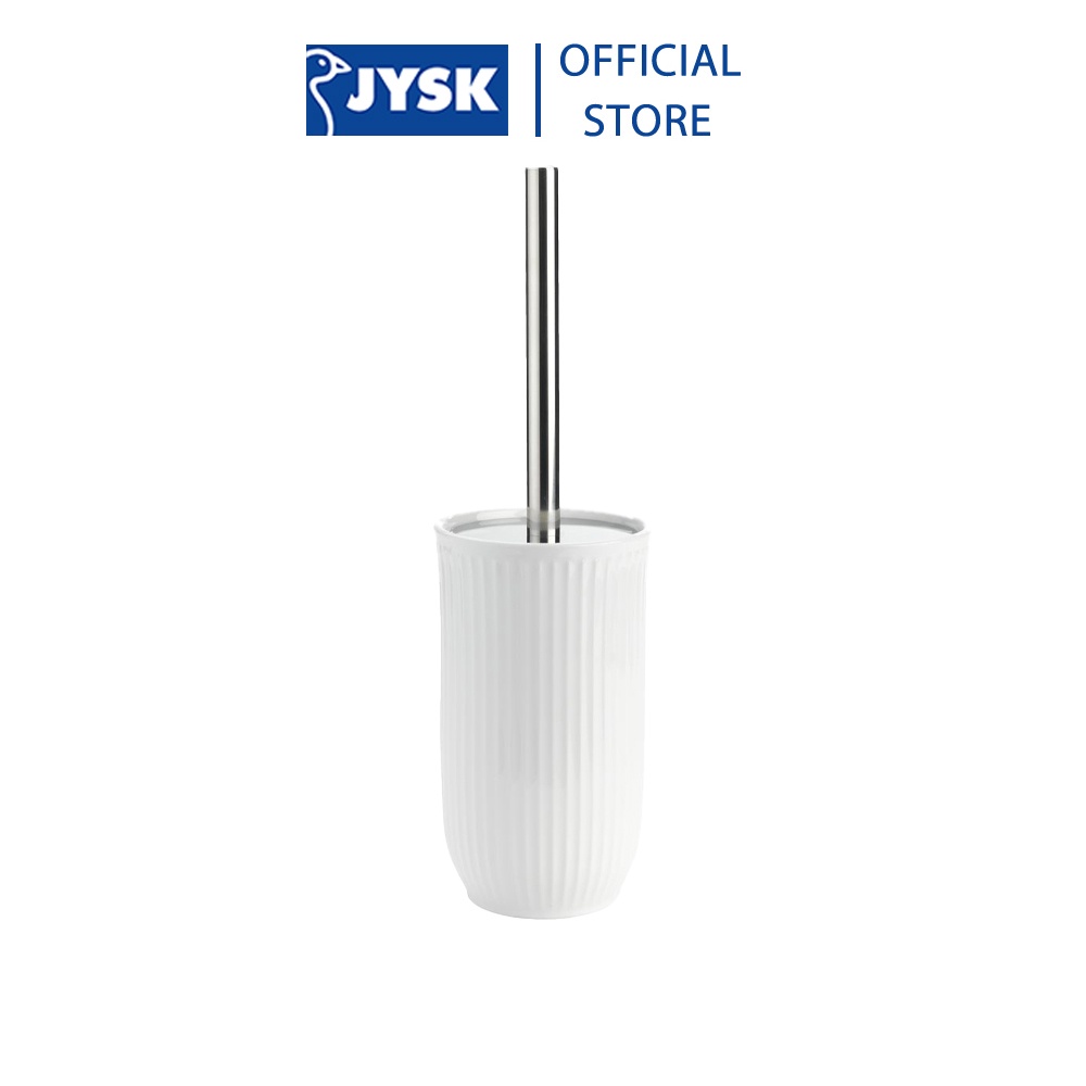 Chổi cọ toilet JYSK Haga sứ/thép không gỉ màu bạc/trắng