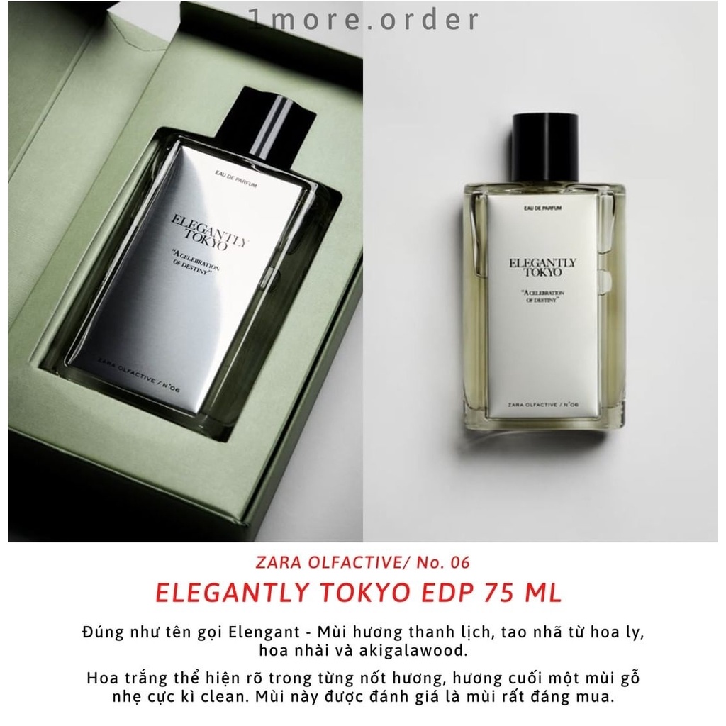 Nước hoa Zara x Jo Malone ELEGANTLY TOKYO 10ml mùi hương thanh lịch