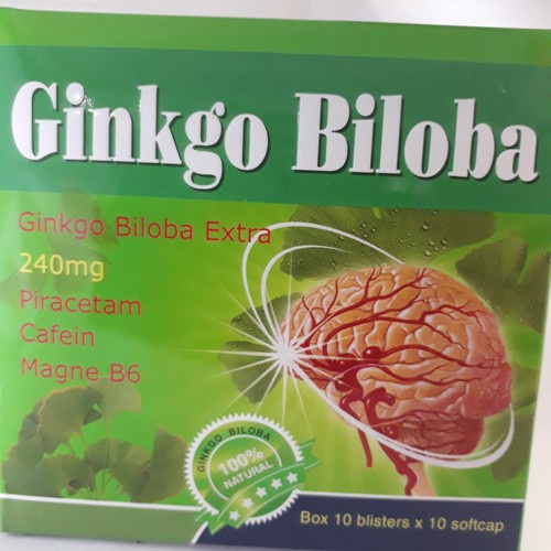 Viên uống bổ não Ginkgo Biloba 240mg (hộp màu xanh ) Shopee Việt Nam