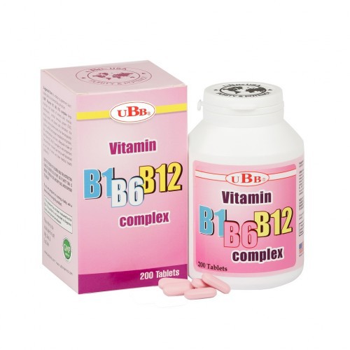 UBB® VITAMIN B1B6B12 COMPLEX Hỗ trợ phòng ngừa các trường hợp suy