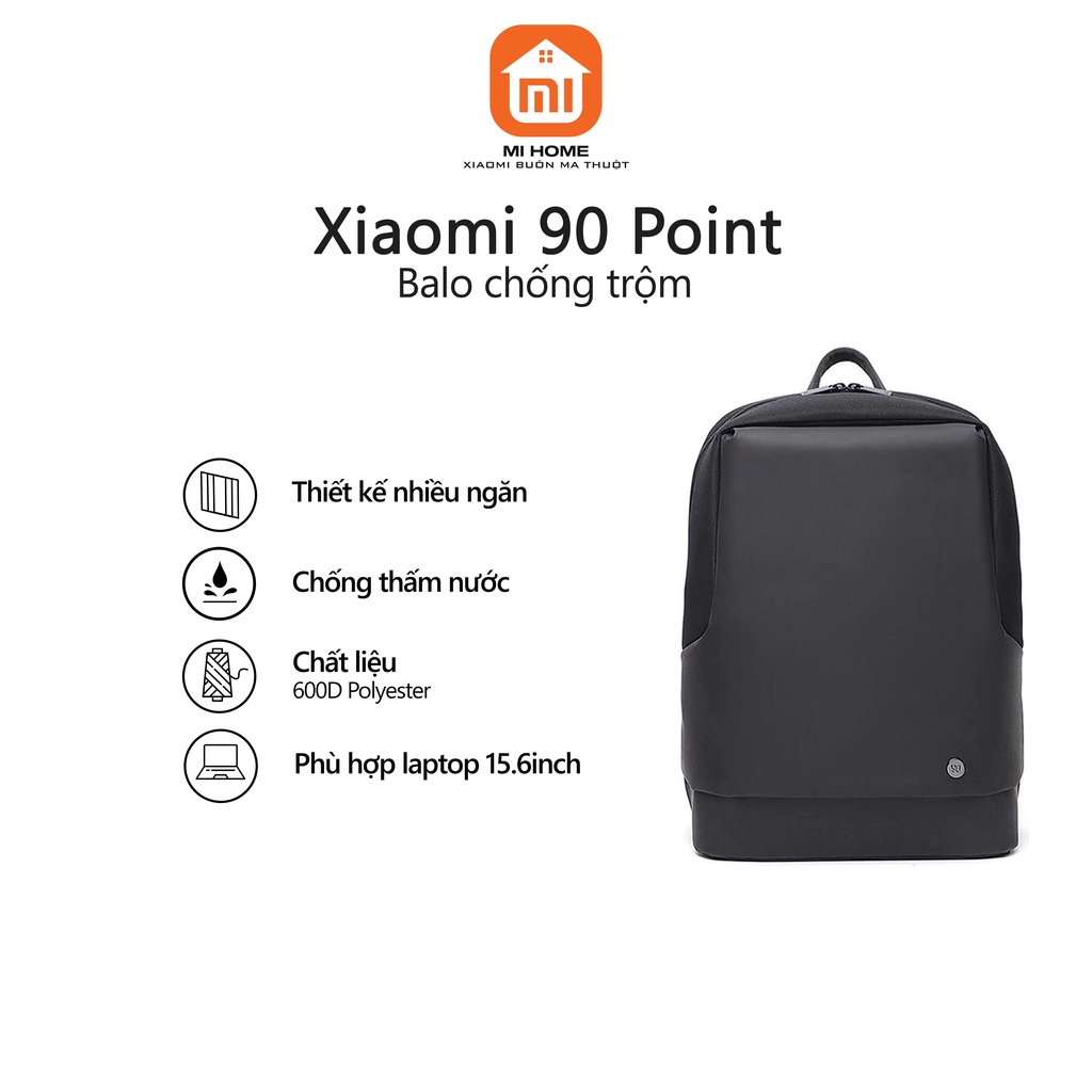 Ba lô laptop Xiaomi 90 Point 201602 Shopee Việt Nam