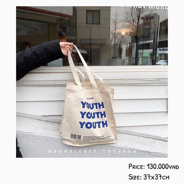 “YOUTH” tote bag. Shopee Việt Nam
