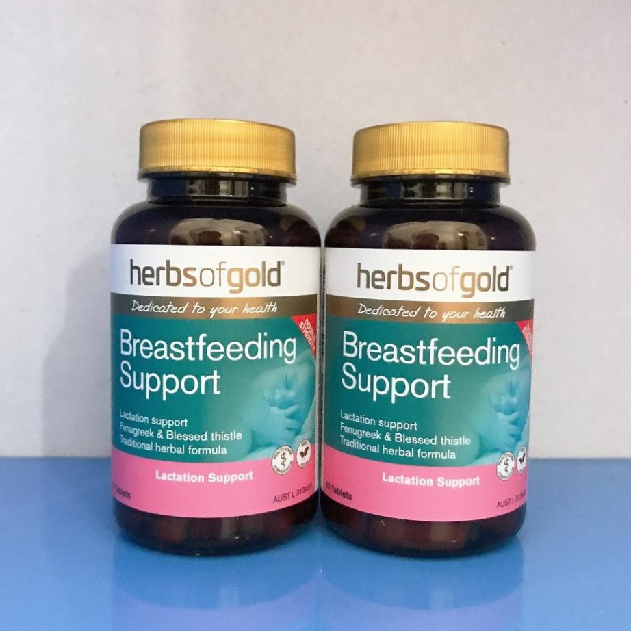 [CHUẨN AIR] Viên lợi sữa Breastfeeding Support Herbs of Gold Úc