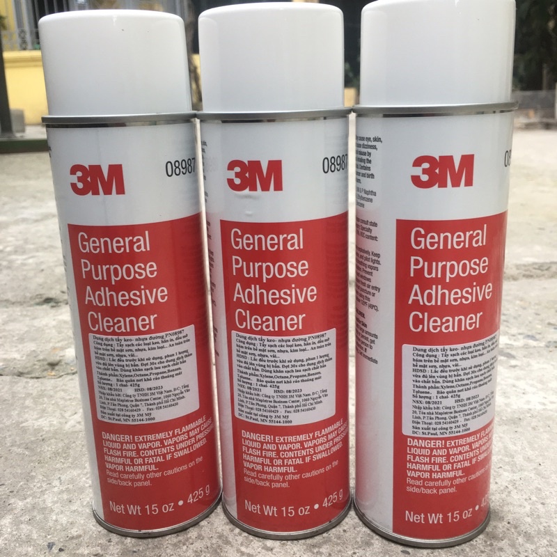 Chai xịt tẩy nhựa đường, băng keo 3M General Purpose Adhesive Cleaner