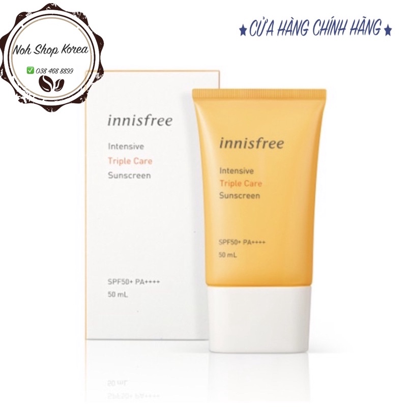 KEM CHỐNG NẮNG Innisfree Intensive Triple Care Sunscreen SPF50+ PA