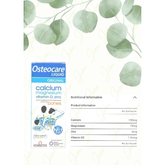 Vitabiotics Osteocare Liquid Original Calcium, Magnescium, Vitamin D