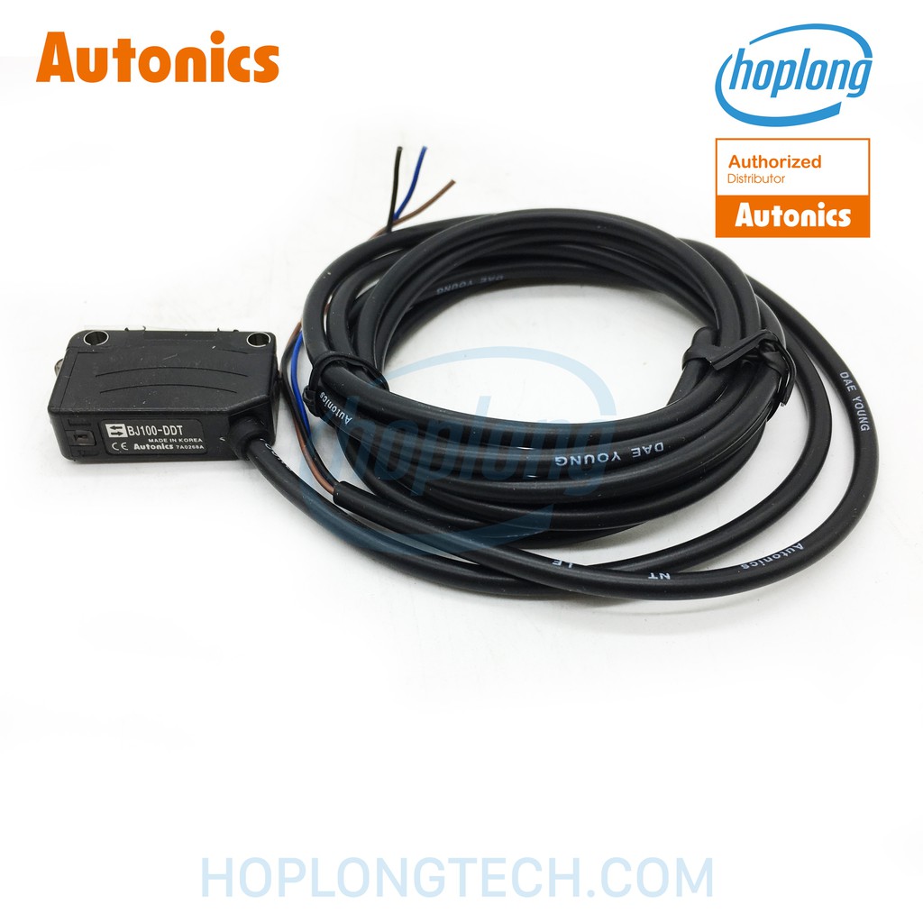 BJ100DDT Cảm biến quang điện Autonics khuếch tán NPN hở khoảng cảm