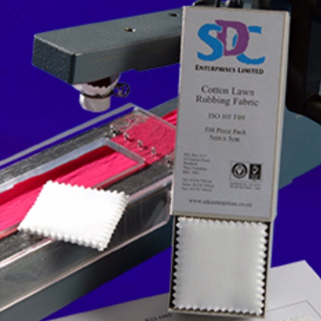 Vải chà xát cotton SDC ISO 105 F09 Cotton Lawn Rubbing Fabric 1 hộp