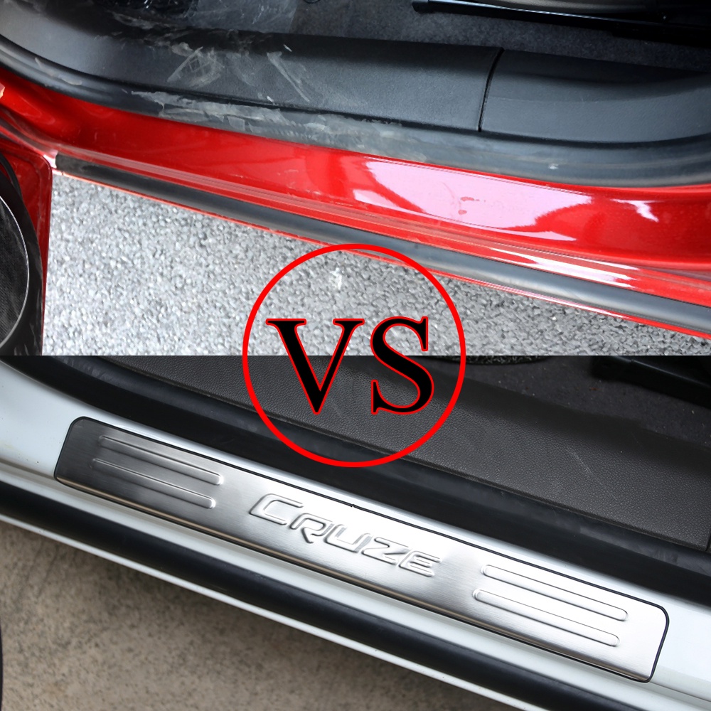 4Pcs/Set Stainless Steel Car Door Sill Plates Doors Scuff Plate for Chevrolet Cruze 2009 2010