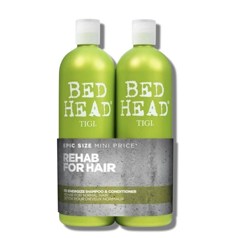 Bộ dầu gội & dầu xả Tigi Bed Head Re Energize 750ml Màu xanh lá cây
