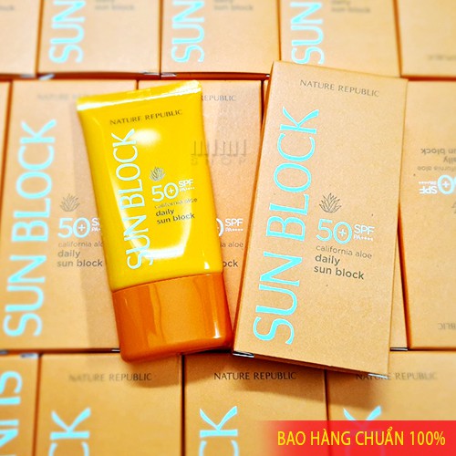 Kem chống nắng Nature Republic Sun Block California Aloe Spf50/PA