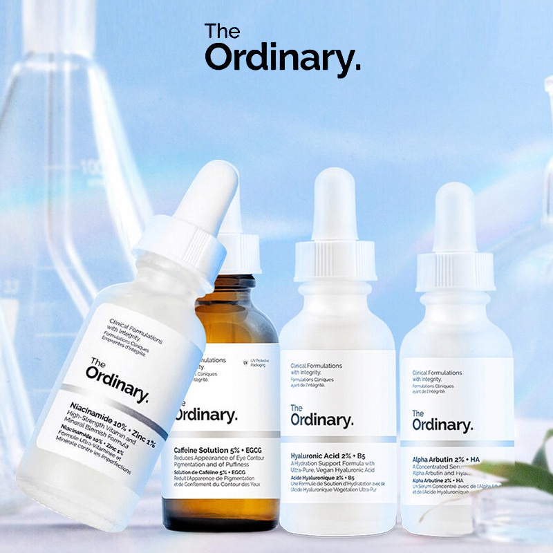 The Ordinary Niacinamide/ AHA + BHA/ Caffeine/ Hyaluronic Acid/ Buffet