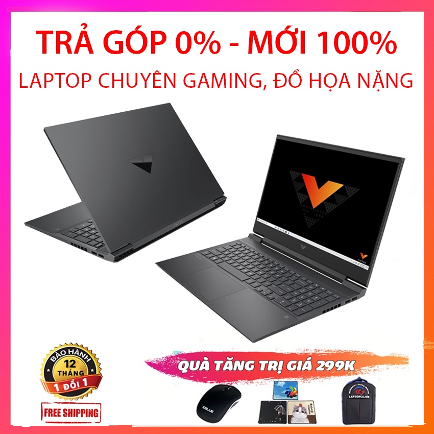 (NEW 100) Laptop HP Victus 16 2021 (d0013dx), i511400H, RAM 8G, SSD 256G, VGA RTX 30504G, Màn