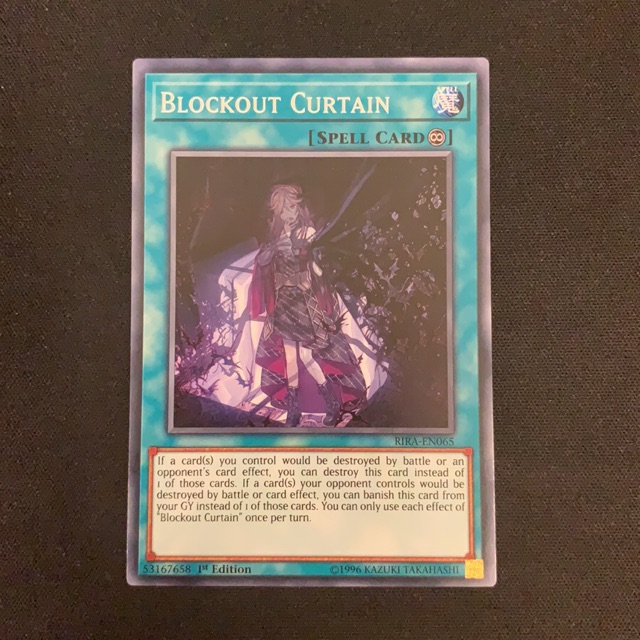 Thẻ bài Yugioh RIRAEN065 Blockout Curtain 1st Edition Shopee Việt Nam