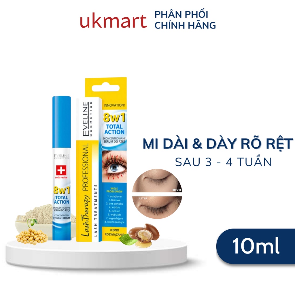 Tinh Chất Dưỡng Mi Eveline 8 in 1 Total Action Lash Therapy