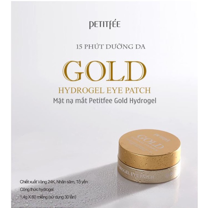 Mặt nạ mắt Petitfee Gold Hydrogel Eye Patch (60 miếng) Shopee Việt Nam