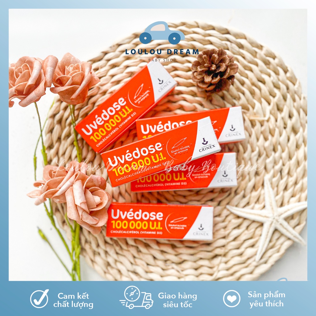 Vitamin D3 Uvédose 100 000 UI bổ sung D liều cao cho bé nội địa Pháp
