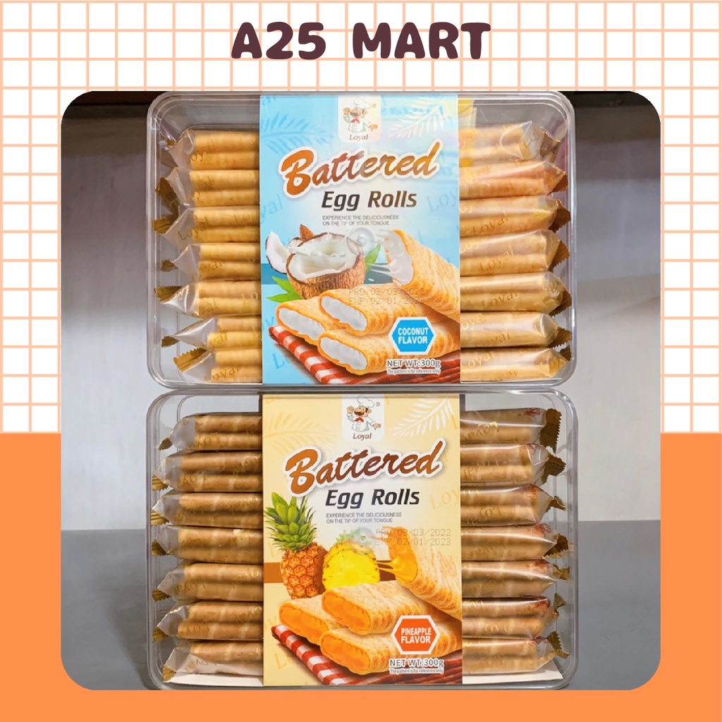 Bánh Quế Cuộn Battered Egg Rolls Loyal Hộp 300g Shopee Việt Nam