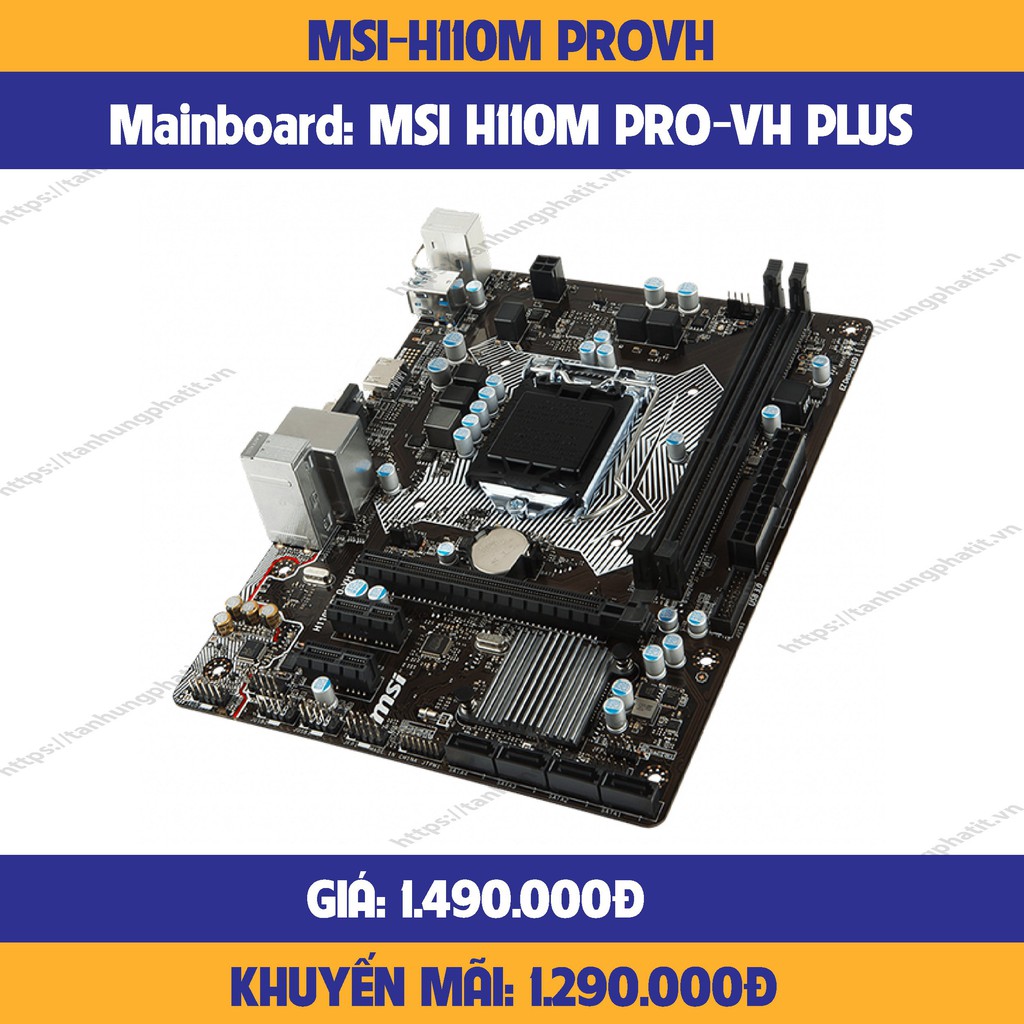 Mainboard MSI H110M PROVH PLUSHÀNG CHÍNH HÃNGMỚI 100 Shopee Việt Nam