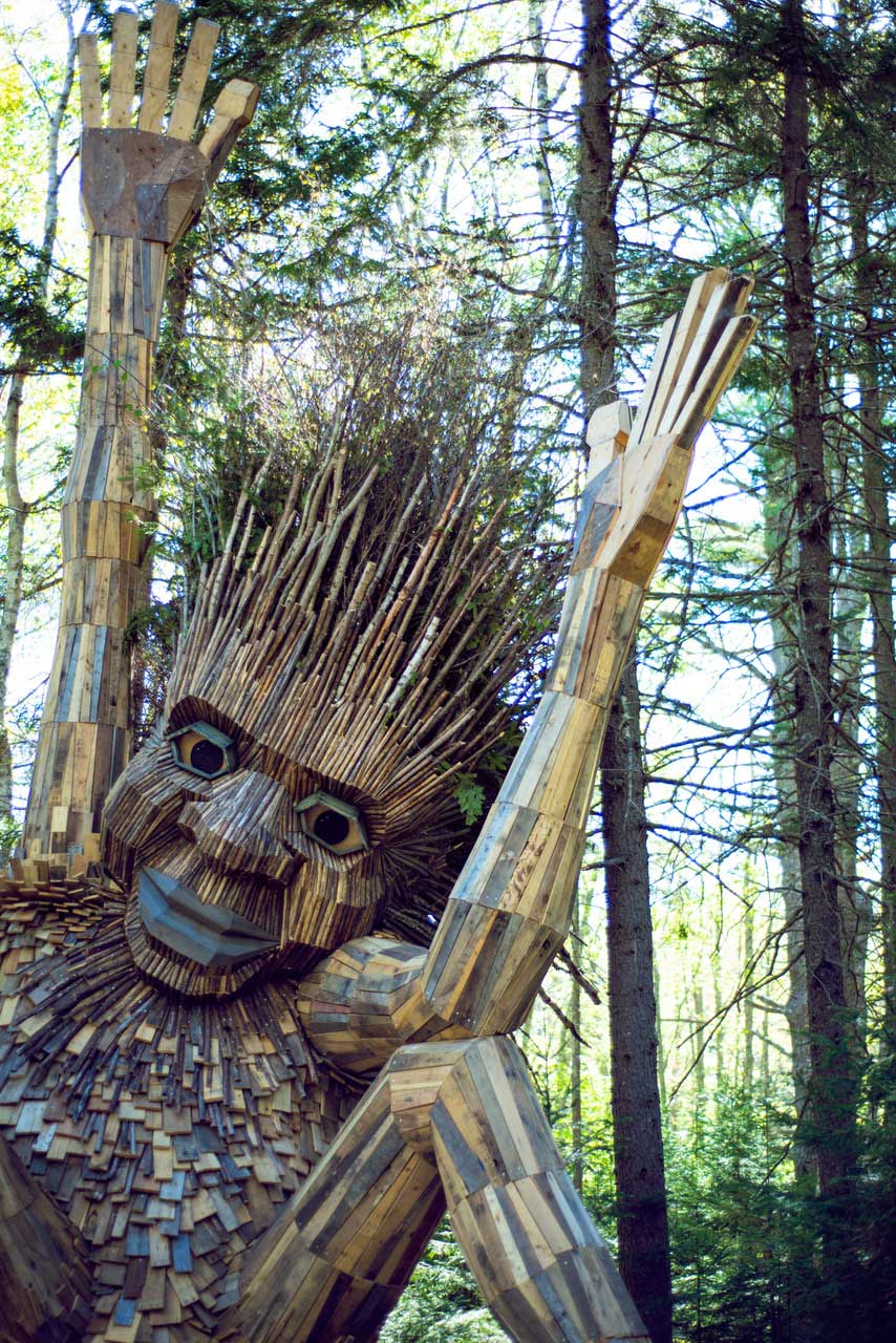 5 Giant Trolls Are Hiding at the Coastal Maine Botanical Gardens Down