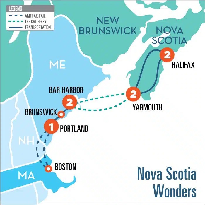 Nova Scotia Wonders Travel Package