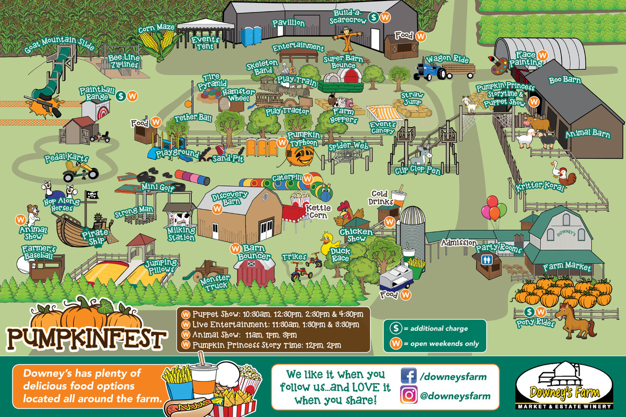 Pumpkin fest and Corn Maze Downey's Farm Market in Caledon, Ontario